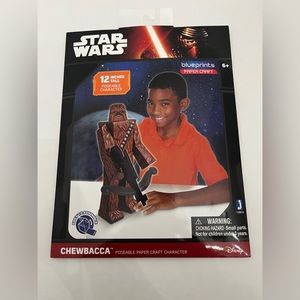Star Wars Chewbacca Poseable Paper Craft Character NWT